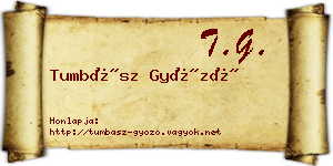 Tumbász Győző névjegykártya