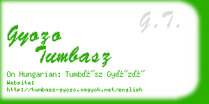 gyozo tumbasz business card